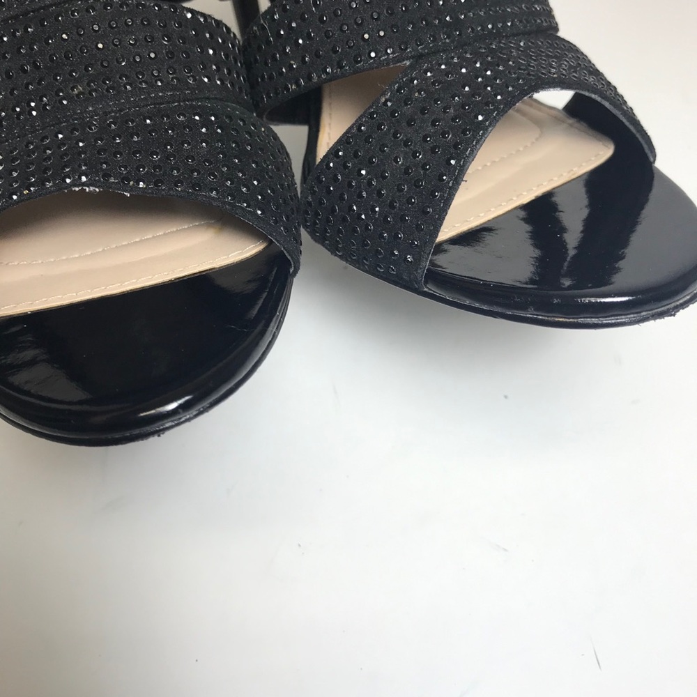 Nina Rhinestone gladiator open toes shoes. - Picture 7 of 9